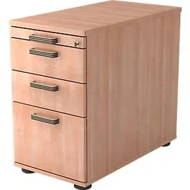 Standcontainer Office Braun Holz/Kunststoff 42.8 cm 76 cm 80 cm - Farbe: Nussbaum - Material: Holzwerkstoff - Standcontainer
