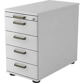 Standcontainer Office Grau Holz/Kunststoff/Metall 42.8 cm 76 cm 80 cm - Material: Holzwerkstoff - Standcontainer