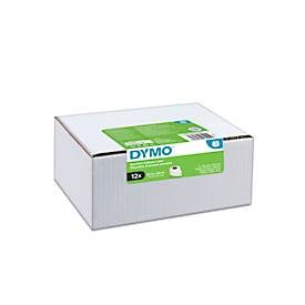 Dymo LW S0722370 / 99010 Authentic Adressetiketten Selbstklebend Weiss 28 x 89 mm 12 Rollen à 130 Etiketten