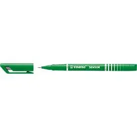 Stabilo Fineliner Sensor, Strichbreite 0,3 mm, grün, 10 St.