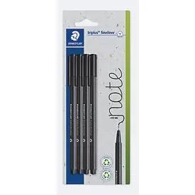 Staedtler triplus 334-9 BK4 Fineliner 4 St.