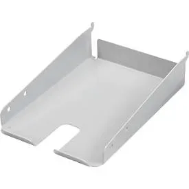 Stahlablage Treston ASSA5PP, für Lochwand Packtisch, DIN A5, Aussparung für Klebebandabroller o. Handscanner, hellgrau