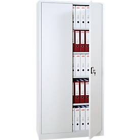 Stahlschrank, H 1950 x B 920 x T 420 mm, lichtgrau/lichtgrau