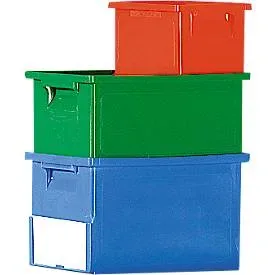 Stapelkasten Serie 14/6-1, aus PP, mit Griffmulde, Inhalt 71 L, blau
