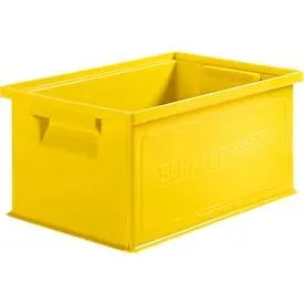 Stapelkasten Serie 14/6-4, aus Polypropylen, mit Griffmulde, Inhalt 2,5 L, gelb