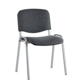 Stapelstuhl ISO Basic, Gestell alusilber, anthrazit