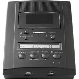 Steno-Wiedergabegerät Grundig St3221, mit Steno-Kassettenlaufwerk, Fussschalter