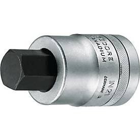 Steckschlüsseleinsatz IN 21 1 Zoll Innen-6-kant SW 24mm L.90mm GEDORE