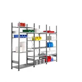 Steckregal R3000, B 3105 x H 2278 mm, 3 Regalfelder, 15 Böden höhenverstellbar, bis 100/1500 kg, 500 mm Tiefe