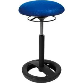 Stehhilfe Sitness HIGH BOB, ergonomisches Sitzen, Sitzhöhe 490 bis 700 mm, blau, Gestell schwarz pulverbeschichtet