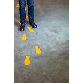 Stellplatz-Markierung Durable, selbstklebend in Fuss-Form, für Böden, 5 Paar