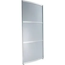 Stellwand rund hoch, Dekor silber