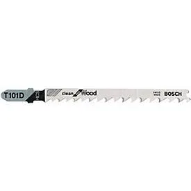 Bosch Accessories 2608630032 Stichsägeblatt T 101 D Clean for Wood, 5er-Pack 5 St.