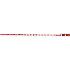 Kabelbinder Click Tie® L.240mm B.3,8mm PA rot, RAL 3000 100St./Btl.SAPI SELCO