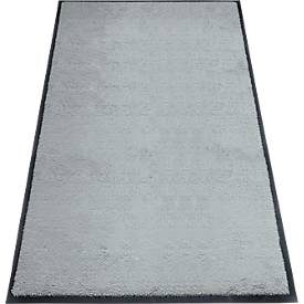 Schmutzfangmatte miltex Eazycare Style, eckig, antistatisch, UV-beständig, waschbar, High-Twist-Nylon & Niltrilgummi, 850 x 1500 mm, verkehrsgrau