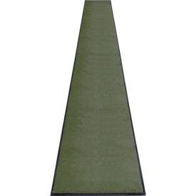 Schmutzfangmatte miltex Eazycare Style, eckig, antistatisch, UV-beständig, waschbar, High-Twist-Nylon & Niltrilgummi, 850 x 3000 mm, chromoxidgrün