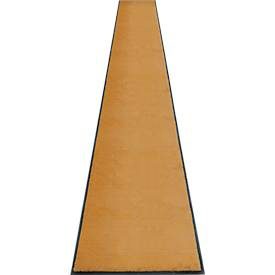 Schmutzfangmatte miltex Eazycare Style, eckig, antistatisch, UV-beständig, waschbar, High-Twist-Nylon & Niltrilgummi, 850 x 3000 mm, braunbeige