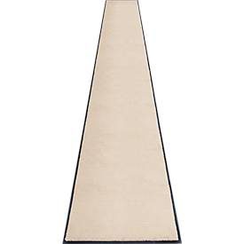 Schmutzfangmatte miltex Eazycare Style, eckig, antistatisch, UV-beständig, waschbar, High-Twist-Nylon & Niltrilgummi, 850 x 3000 mm, hellelfenbein