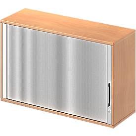 Schäfer Shop Genius Aufsatz-Querrolladenschrank TETRIS WOOD, 2 OH, B 1200, Buche-Dekor
