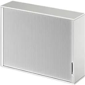 Schäfer Shop Genius Aufsatz-Querrolladenschrank TETRIS WOOD, 3 OH, B 1600, lichtgrau