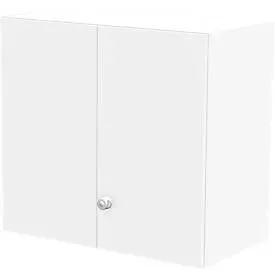 Schäfer Shop Genius Aufsatzschrank TETRIS WALL, 2 Ordnerhöhen, Türanschlag rechts, B 800 x T 440 x H 740 mm, weiss