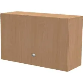 Schäfer Shop Genius Aufsatzschrank TETRIS WALL, 2 Ordnerhöhen, Türanschlag rechts, B 1200 x T 440 x H 740 mm, Buche-Dekor