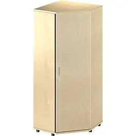 Schäfer Shop Genius Eckschrank TETRIS WOOD, 5 OH, B 800 x H 1910 mm, Höhe inkl. Gleiter, Ahorn-Dekor