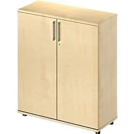 Schäfer Shop Genius Flügeltürenschrank TETRIS WOOD, 3 OH, Höhe inkl. Gleiter, B 1000 mm, Ahorn-Dekor