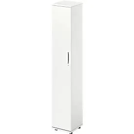 Schäfer Shop Genius Flügeltürenschrank TETRIS WOOD, 6 OH, B 400 x T 421 x H 2270 mm, Höhe inkl. Gleiter, Tür links, weiss