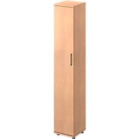 Schäfer Shop Genius Flügeltürenschrank TETRIS WOOD, 6 OH, B 400 x T 421 x H 2270 mm, Höhe inkl. Gleiter, Tür links, Buche-Dekor