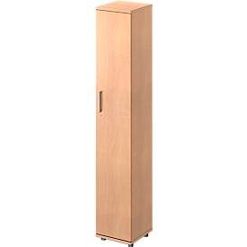 Schäfer Shop Genius Flügeltürenschrank TETRIS WOOD, 6 OH, B 400 x T 421 x H 2270 mm, Höhe inkl. Gleiter, Tür rechts, Buche-Dekor