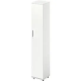 Schäfer Shop Genius Flügeltürenschrank TETRIS WOOD, 6 OH, B 400 x T 421 x H 2270 mm, Höhe inkl. Gleiter, Tür rechts, weiss
