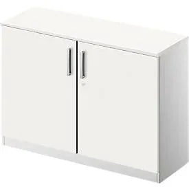 Schäfer Shop Genius Flügeltürenschrank TETRIS SOLID, 2 OH, B 1200 mm, abschliessbar, mit Abdeckplatte