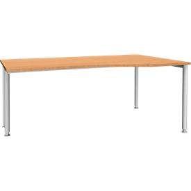 Schäfer Shop Genius Freiformschreibtisch MODENA FLEX, Ansatz rechts, Buche