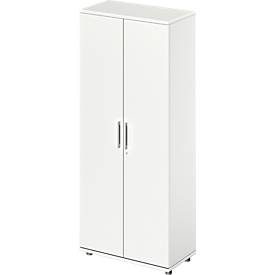 Schäfer Shop Genius Garderobenschrank TETRIS WOOD, 5 OH, H 1910  mm, Höhe inkl. Gleiter, weiss