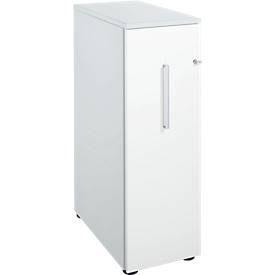 Schäfer Shop Genius Hochcontainer, B 435 x T 800 x H 1296 mm, weissalu/weiss