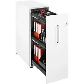 Schäfer Shop Genius Hochcontainer, B 435 x T 800 x H 1296 mm, weiss/weiss