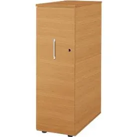 Schäfer Shop Genius Hochcontainer TETRIS WOOD, 3 Schübe + 1 Utensilienauszug, B 424 x T 803 x H 1296 mm, Buche