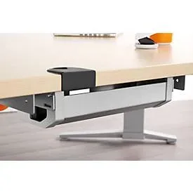 Schäfer Shop Genius Kabelkanal PLANOVA ERGOSTYLE, 135°-Tisch, weissalu