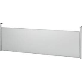 Schäfer Shop Genius Rückseitenblende, für Schreibtisch B 1800 mm, H 466 mm, weissaluminium