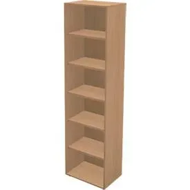 Schäfer Shop Genius Regal TETRIS WALL, 6 Ordnerhöhen, B 600 x T 420 x H 2250 mm, Buche-Dekor