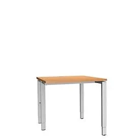 Schäfer Shop Genius Schreibtisch MODENA FLEX, 4-Fuss-Rechteckrohr, einseitig, B 800 mm, Buche