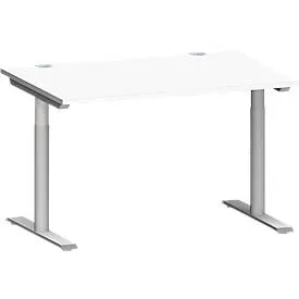 Schäfer Shop Genius Schreibtisch MODENA FLEX, 1200 x 800 mm, weiss