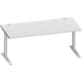 Schäfer Shop Genius Schreibtisch MODENA FLEX, 1800 x 800 mm, lichtgrau
