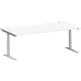 Schäfer Shop Genius Schreibtisch MODENA FLEX, 2000 x 1000 mm, weiss