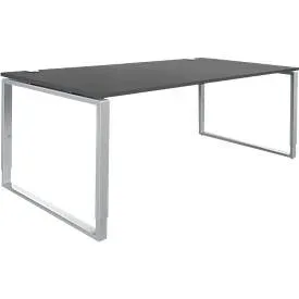 Schäfer Shop Genius Schreibtisch Modena Flex, höheneinstellbar, Rechteckform, Bügelfuss, Breite 1800 mm, graphit