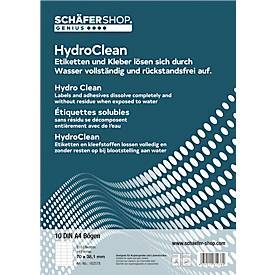Schäfer Shop Genius Wasserlösliche Etiketten HydroClean, 70,0 x 38,1 mm