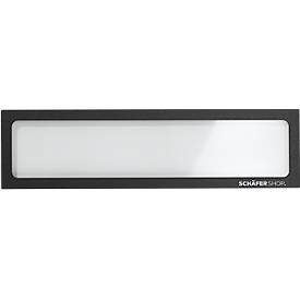 Schäfer Shop Select Magnetrahmen, für Überschriften (DIN A5/ DIN A4), UV-beständige PET-Folie, schwarz, 4 Stück