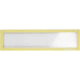 Schäfer Shop Select Magnetrahmen, für Überschriften (DINA5 quer/ DIN A4), UV-beständige PET-Folie, gelb, 4 Stück
