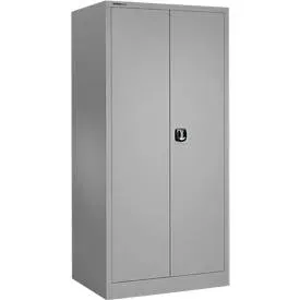 Schäfer Shop Select Materialschrank MSI 2509 S, verstärkte Ausführung, bis 100 kg/Fachboden, B 950 x T 500 x H 1935 mm, weissaluminium/weissaluminium